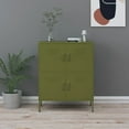 thumbnail image 1 of vidaXL Armoire de Rangement Vert Olive 80x35x101,5 cm Acier, 1 of 5