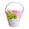 thumbnail image 2 of Cute Easter Rabbit Cloth Basket Candy Eggs Buckets Party Decoration for Kids Felt, 2 of 3