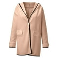 thumbnail image 4 of Womens Winter Wool Coat Trench Jacket Ladies Warm Slim Long Overcoat Outwear 3 Season Trench Coat Winter Coats Women plus 3x plus Jackets for Women Girls down Sweater Jacket plus Size Cropped Jackets, 4 of 4