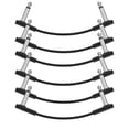 thumbnail image 1 of Patch Cables Donner Flat para pedal de efectos de guitarra, 15 cm, paquete de 6, 1 of 7