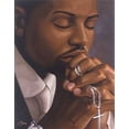 thumbnail image 1 of Henry Lee Battle His Time Well Spent Praying Man, Overall Size: 24x36, Image Size: 22x34, 1 of 2