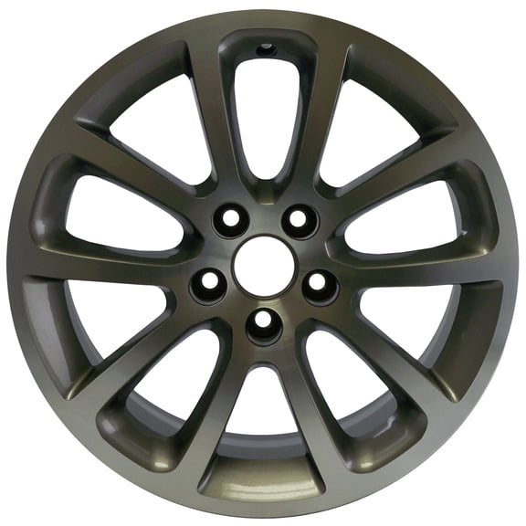 Aftermarket 2008-2010 Ford Fusion  18x7.5 Alloy Wheel Medium Sparkle Charcoal Painted with Machined Face-3705