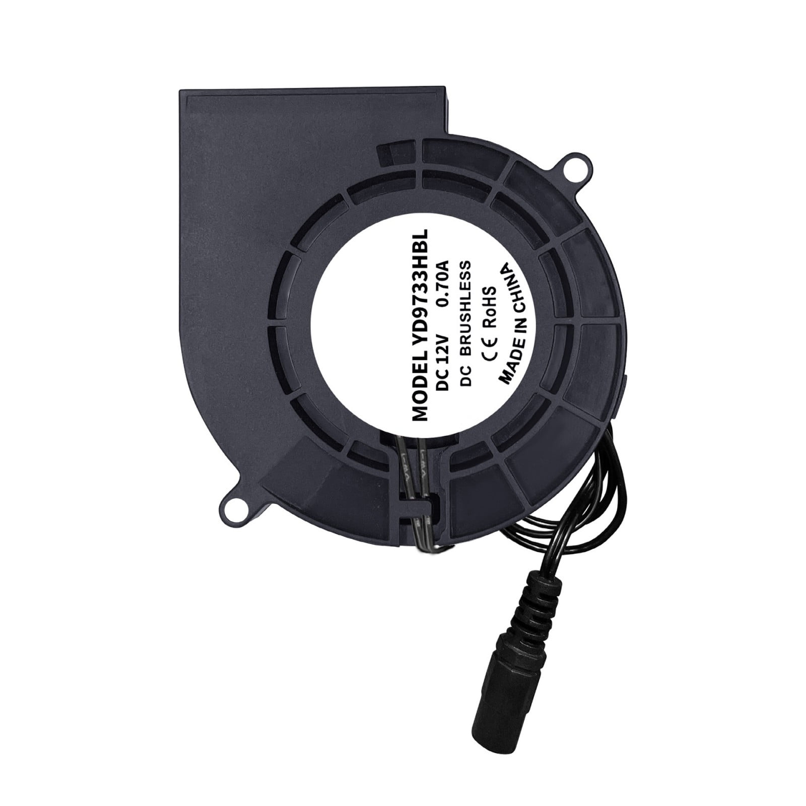 Multipurpose 12V Brushless Blower Fan 97mm Bearing Centrifugal Fan for Barbecue Fireplaces Stove Ventilation
