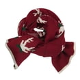 thumbnail image 4 of LEKODE Adult Festive Winter Knit Neck Wrap, Classic Cold‑Weather Scarf for Holiday Gatherings and Everyday Fall‑Winter Outfits D Watermelon Red One Size, 4 of 9