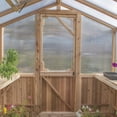thumbnail image 6 of Outdoor Living Today Western Red Cedar 8’ x 3’ x 4’ A-Frame Greenhouse, heat-activated roof vent, 6 of 9