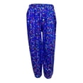 thumbnail image 4 of WERYOUNG Pantalon de Performance Filles Garçons Été Décontracté Scintillant à Paillettes Léopard Imprimé Extensible Taille Élastique Jambe Droite Pantalon Filles Mignon Mode Urbaine, Bleu, 7-8 Ans, 4 of 4