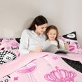 thumbnail image 4 of Erosebridal Snooker Billiards Twin Comforter Sets 3-Piece for Boys Girls,Kids Teens Sport Theme Glitter Print Bedding Set,Pink Reversible,Luxury Bedroom Decor, 4 of 6