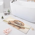 thumbnail image 7 of Coolnut Sloth Painting Bath Mat, Dry Quickly Non Slip Absorbent Bath Rug, Soft Living Room Bedroom Home Floor Mats, Bath Mats for Bathroom, Tub and Shower 20" x 39" Home Decor Gifts, 7 of 7