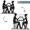 thumbnail image 2 of FUEENIRVA Napkin Organizer Iron Black 1Pcs for Restaurant and Bar, 2 of 6