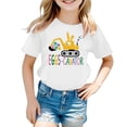 thumbnail image 4 of Kids Easter Shirt Cute Cartoon Eggs Excavator Graphic Tees Boys Girls Short Sleeve Casual Holiday Clothes 3-13 Years White, 8-9 Years, 4 of 4