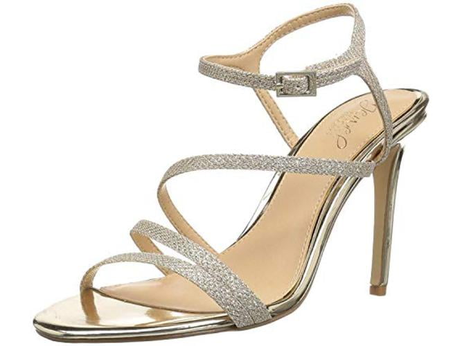 badgley mischka gold sandals