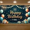 thumbnail image 5 of Yatrandify Decorative Design Happy Birthday Banner Balloon Decoration Birthday Party Backdrop for Birthday Party Event Decoration Indoor, 5 of 7