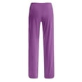 thumbnail image 6 of Susanny Pajama Bottoms Women Drawstring Straight Leg Elastic Waist with Pockets Pj Pants Christmas Christmas Soft Unisex Matching Lounge Pants Purple S, 6 of 6