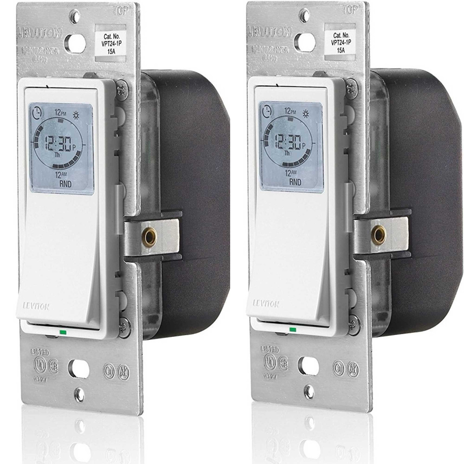 Leviton VPT24-1PZ Vizia 24-Hour Programmable Indoor Timer with Astronomical C