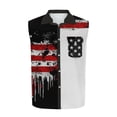 thumbnail image 4 of Dresfit Patriotic Tank Tops for Men Sleeveless Lapel Cowboy Shirts 2026 Summer Usa Flag Graphic Shirt 1776 Button Down 4th Of July Tees Black 3XL, 4 of 5