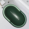 thumbnail image 6 of sruoe Bath Rugs, Bath Mats for Bathroom Floor, Bathroom Rugs, Non Slip WaterAbsorbent Stain Resistant Bath Mats, Silica Gel Mat, Bathroom Door Mat Household Use, Green, 6 of 7