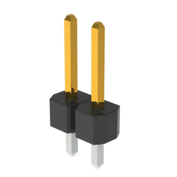 Pack of 7 68000-102HLF Connector Header 2 position 2.54mm Through Hole :RoHS