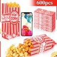 thumbnail image 2 of Bolsas para palomitas WSICSE, 600 unidades, bolsas de papel para palomitas de 30 ml, 2 of 6