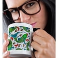 thumbnail image 2 of 3drose, Ancient Arab Islamic Fish Designs Pottery Madaba Jordan, 11oz Two-tone Black Mug, 2 of 6