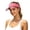 Pink, variant on Jane Wardrobe Transparent Brim Sun Visor Hat for Women, Adjustable Magic Tape, Lightweight UV Protection Summer Hat, 1 Piece, One Size