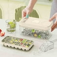 thumbnail image 6 of Storage Box with Tray Press Release 26-Cube Capacity BPA-Free Freezer Container Visible Design Easy Grip Handle, 6 of 8