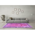 thumbnail image 3 of Ahgly Company Indoor Rectangle Medallion Purple Traditional Area Rugs, 5' x 8', 3 of 4