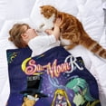 thumbnail image 2 of Sailor Moon anti-pilling, suave, ligera, esponjosa y acogedora de lujo para hogar y cocina – Perfecta para niños y adultos,100X130cm, 2 of 6