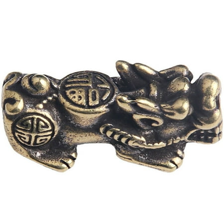 

Brass Statue Pi Yao Figurine Sculpture Home Decoration for DIY Crafts Jewelry Making