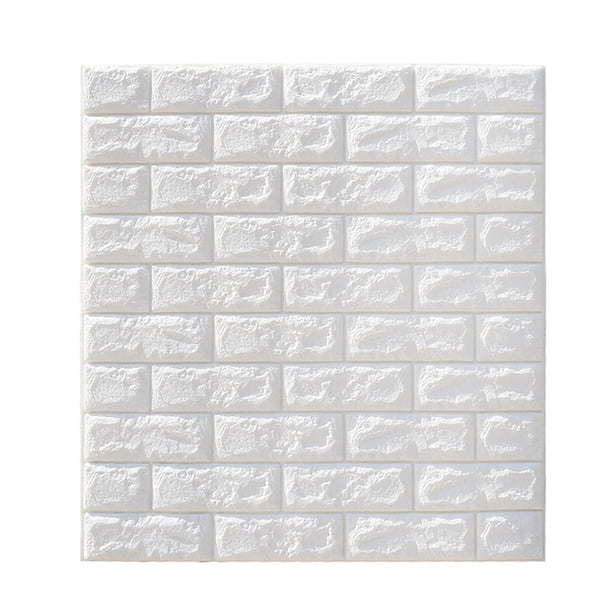 PE Espuma 3D Pegatinas de Pared Patrón de Ladrillo Autoadhesivo Anti-colisión Papel pintado A Prueba TOMSHOO Pegatina de pared