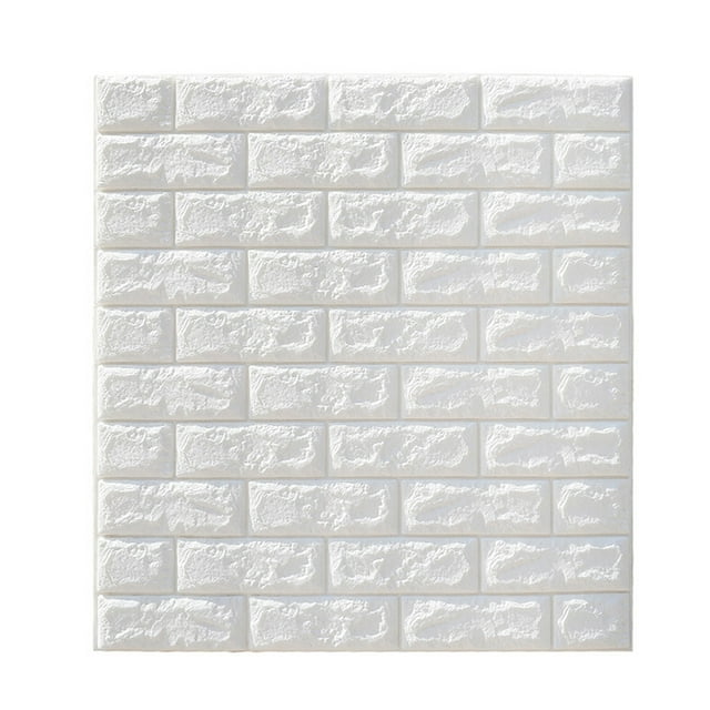 Pegatina de pared Irfora PE Espuma 3D Pegatinas de Pared Patrón de Ladrillo Autoadhesivo Anti-colisión Papel pintado A Prueba de Humedad resistente al agua Decoración Dormitorio Dormitorio S Irfora Pegatina de pared