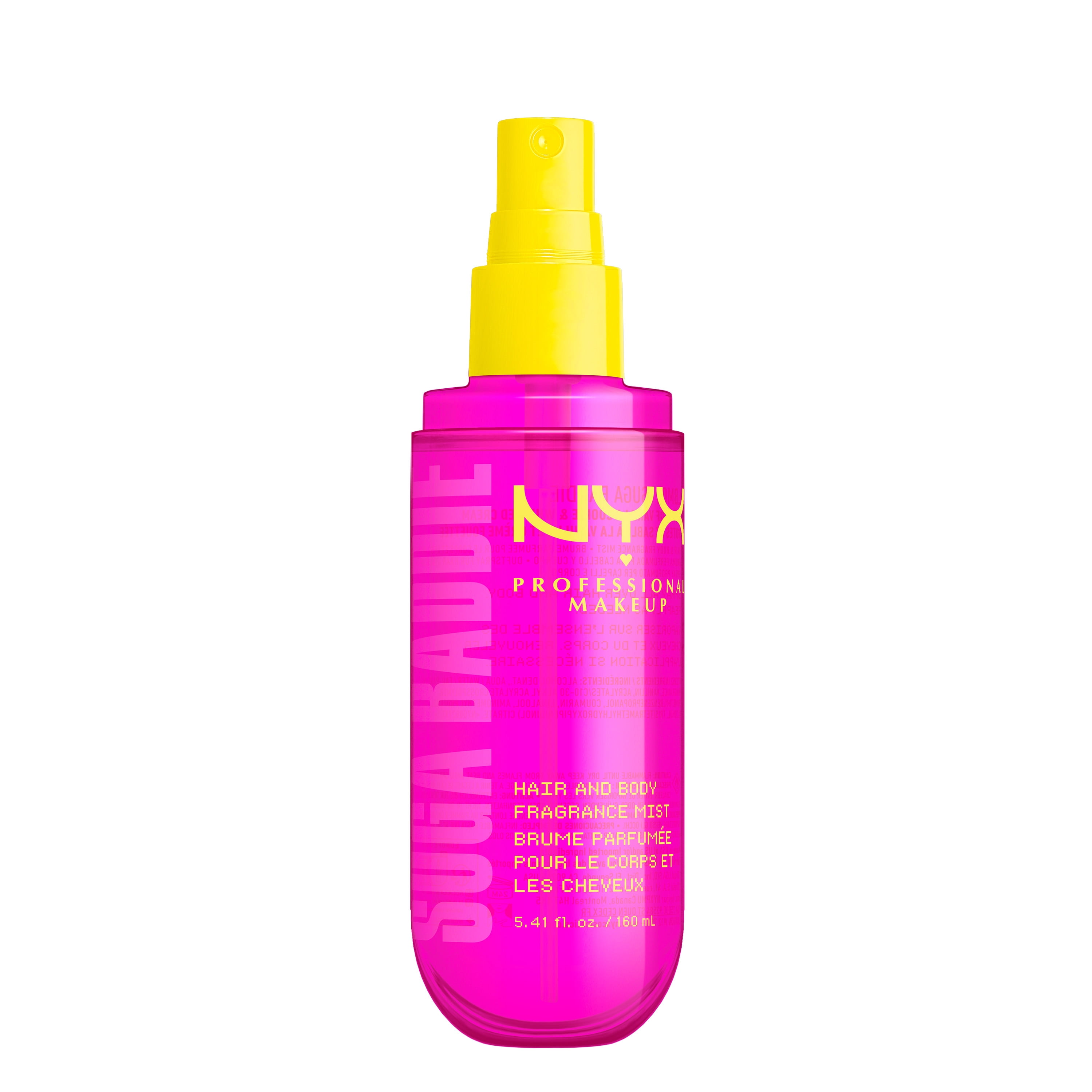 NYX Professional Makeup Fat Oil Vanilla Whipped Cream Body Spray Hair Mist, Suga Baddie, 5.4 fl oz