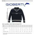thumbnail image 5 of Gioberti Kids and Boys 100% Cotton V-Neck Cable Knit Sweater, 5 of 5