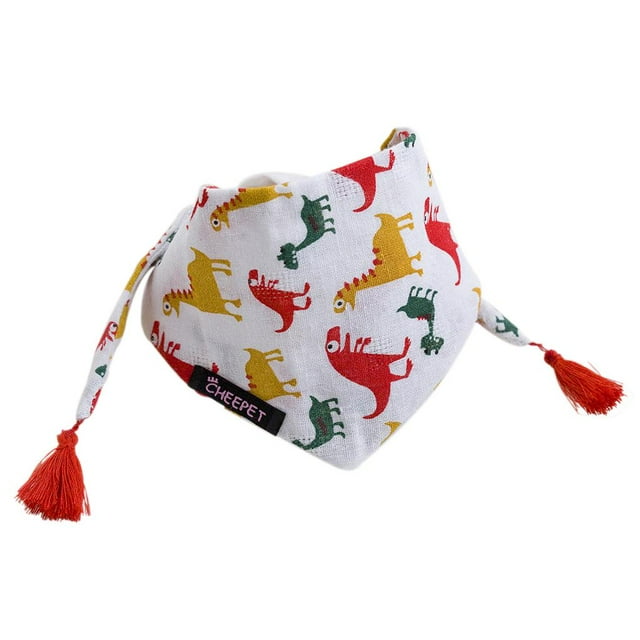 Patrón de dinosaurio Mascota Perro Cachorro Colr Bor Estirable Saliva Colores Elección S / M Yuyangstore Collar de perro