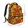 thumbnail image 3 of JUNZAN Vintage maple leaf autumn Pattern Casual Laptop Backpack for Men Women,Travel Outdoor Activities Bag Daypack for Hiking Shopping Daily, 3 of 5