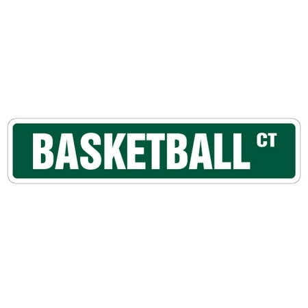 - BASKETBALL Street Sign signs hoop net coach team | Indoor/Outdoor | 24