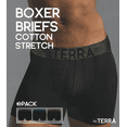 thumbnail image 7 of Men's Boxer Briefs Assorted Mens Underwear with Cotton Classic Stretch , 3-Pack by Terra, 7 of 7