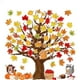 thumbnail image 2 of Pizarra decorativa de pared con 104 pegatinas de papel, diseño de hojas de arce y árbol grande para Acción de Gracias. Elegante pegatina de papel para el hogar y la oficina. Acabado mate de, 2 of 6