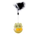 thumbnail image 2 of Wobbling Cat Toy, Wobbling Interactive Cat Toy with Feather Built in Mint Ball Relieve Boredom Interesting Interactive Teaser Cat Toy for Engaging Play, 2 of 8