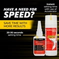 thumbnail image 2 of STARBOND Thick CA Glue (2 oz.) with Accelerator (6 fl oz.) - Super Craft Glue for Wood, Plastic, Metal, Leather, Ceramic - Cyanoacrylate Glue for Woodworking, Woodturning, Guitar, Hobby (2), 2 of 7