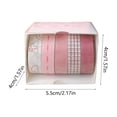 thumbnail image 4 of Washi Tape Set, 5 Multicolor Paper Rolls for Scrapbooking, Journaling, Planners, Cards and Gift Wrap, Style C, 4 of 7