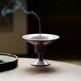 thumbnail image 3 of Warmself Incense Holder Modern Minimalist Circular Incense Stick Burner for Cones or Sticks for Yoga & Meditation, Enhance Atmosphere,Ceramic Ash Catcher Purple-1, 3 of 4