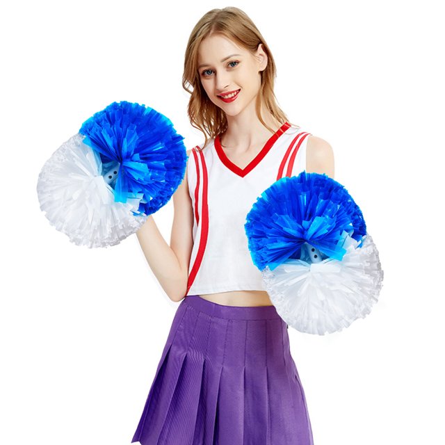 Fleurs de Cheerleading pour Activités Sportives Performance - Accessoires Floraux Légers et Colorés avec Poignée Sécurisée pour Prévention des Accrocs 2 Pcs