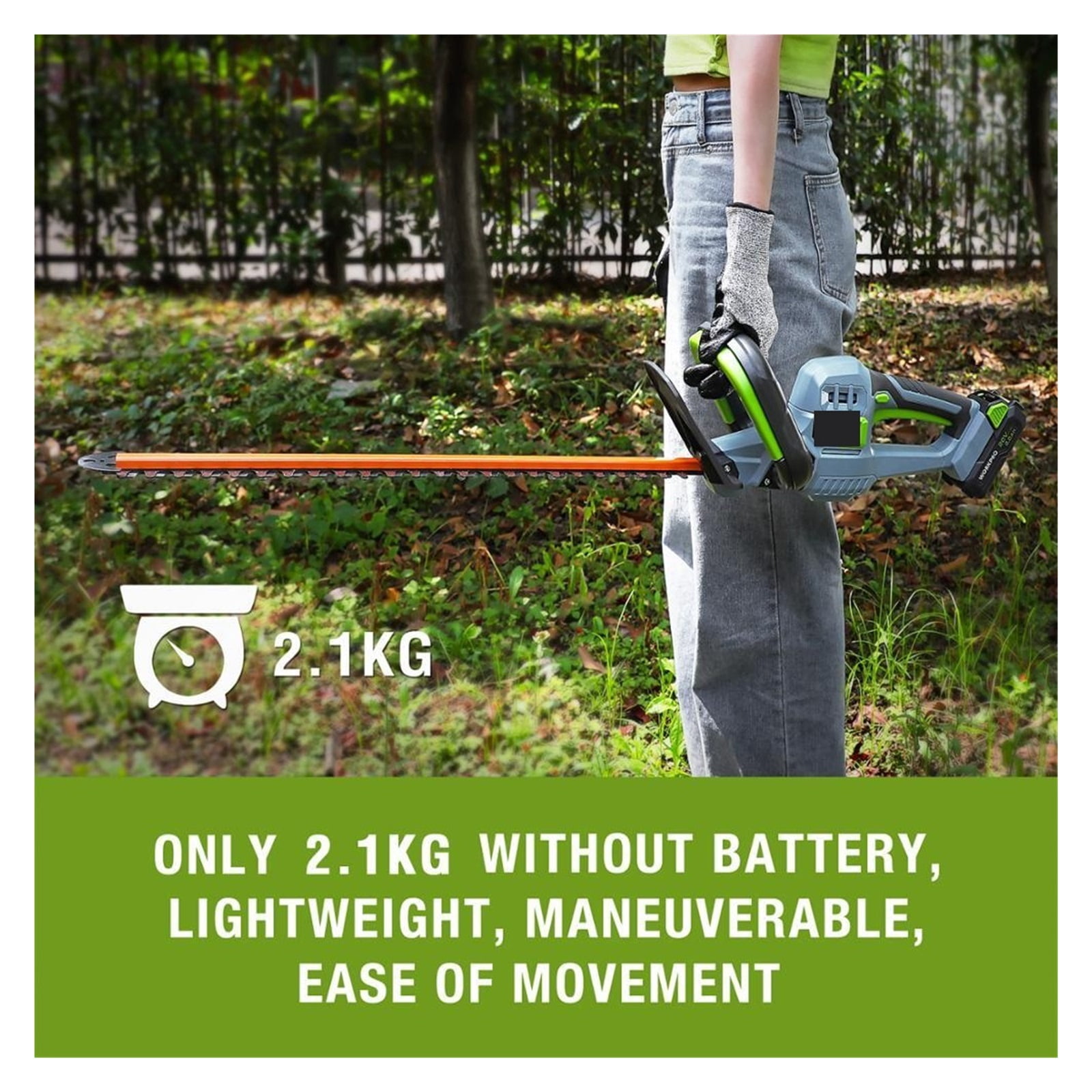 18/20V Cordless Hedge Trimmer Electric Household Trimmer Pruning Saw Quick Charge Rechargeable Hedge Trimmer For Garden ,2 IN 1 Trimmer & Edger