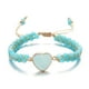 thumbnail image 1 of Fiudx Piedra Natural, Pulsera Cuerda Tejida a Mano En Diseño de Corazón, Pulsera Cuentas de Piedra con Hebilla Elástica, Accesorio de Moda para El Día a Día, Regalo para Mujeres y Niñas, Ligero y Cóm, 1 of 1