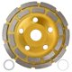 thumbnail image 1 of Diamond Cup Grinding Wheel Double Row Concrete Grinding Wheels for Granite Stone Marble125mm, 1 of 4