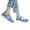 Blue, variant on Oyedens Slip On Canvas Shoes for Women Girls Casual Denim Mules Low Top Fashion Sneakers Tennis Shoes