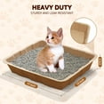 thumbnail image 7 of Cshidworld 5 Pack Large Disposable Litter Box for Cats, Hamster, Guinea Pig Mice Bunny Small Animals, Paper Litter Tray Travel Toilet Cat Litter Box for Indoor Outdoor, Durable and WaterResistant, 7 of 7