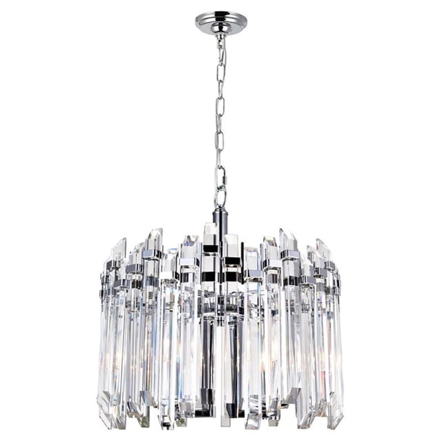 CWI Lighting Henrietta Lustre 4 Lumières avec Finition Chrome