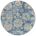 thumbnail image 2 of Addison Rugs Chantille Indoor/Outdoor Transitional Floral Blue Washable Round Rug, 8' x 8', 2 of 6
