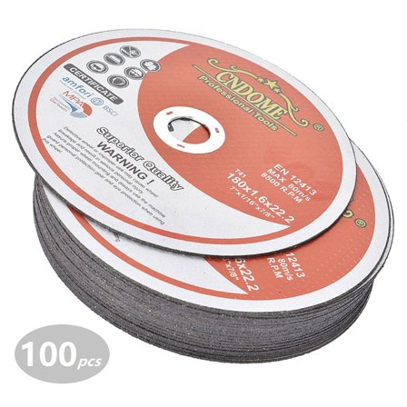 100 Pack 7" x 0.0625" x 7/8" Cut Off Wheels Fit for Angle Grinders Cutting Metal Stainless Steel